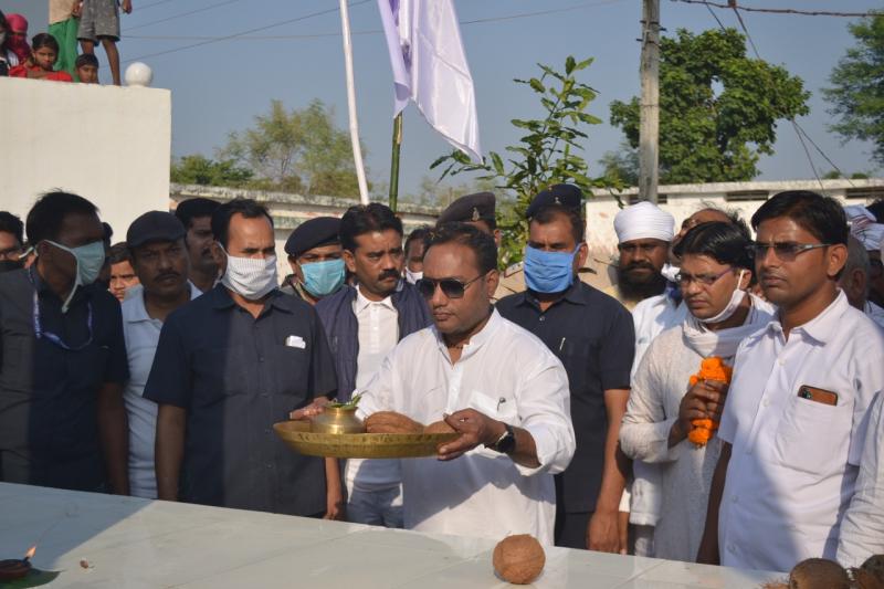 Sixth descendant of Guru Baba Ghasidas ji, Chhattisgarh Pradesh, Cabinet Minister Jagatguru Rudrakumar, Satnam Sandesh Yatra, Mungeli, Khabargali