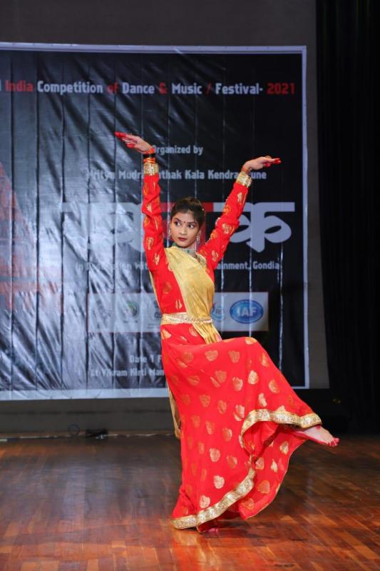 Anjali Sharma, Khanak, Ujjain, All India Dance, Music Festival 2021, Nritya Mudra Kathak Art Center Pune and Prayas Entertainment Gondia, Kala Vibhuti Festival Award, Kendriya Vidyalaya, Cartoonist Trimbak Sharma, Raipur, Khabargali