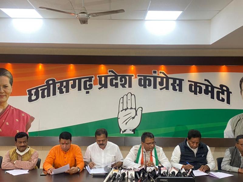 Durg MP, Vijay Baghel, Election-Nomination Letter, Affidavit, Congress, Head of Communications Department, Shailesh Nitin Trivedi, State Congress Vice President Girish Dewangan, Press Briefing, News, khabargali