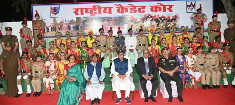 NCC, Cadet, At Home with CM, Republic Day Parade, Additional Director General Major General, Sanjay Sharma, Chief Minister Bhupesh Baghel, Raipur, Chhattisgarh, Khabargali