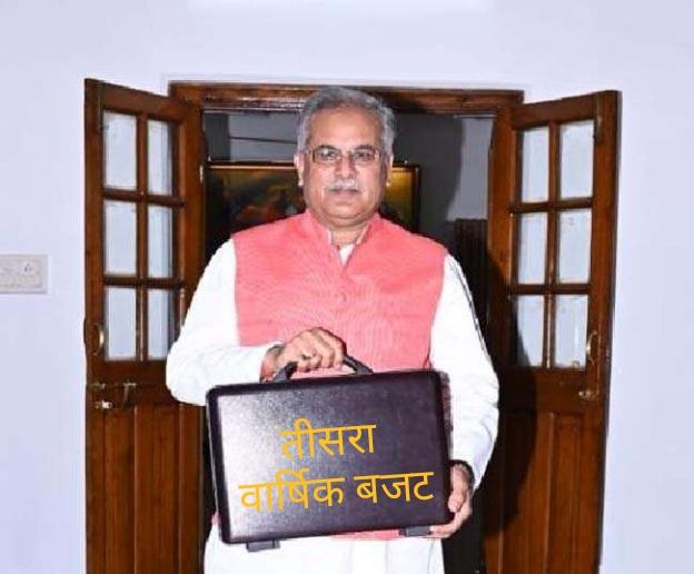 Chhattisgarh, Chief Minister Bhupesh Baghel, March 1, Finance Minister, Chhattisgarh, Third Annual Budget, Khabargali