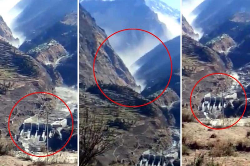 Natural disaster, glacier broken, Joshimath of Uttarakhand, Rishi Ganga project, barrage at Tapovan, water inundation, CM Trivendra Singh Rawat, Khabargali