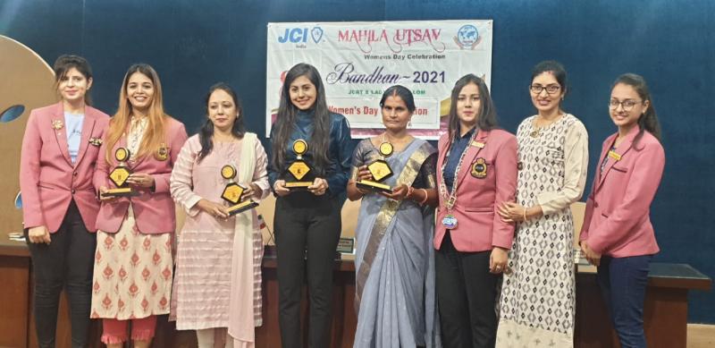 International Women's Day, JCI Raipur Vama Capital, Manjari Jain, Sheetal Upadhyay, Palak Nacharani, Prem Bai Sahu, Neha Yadav, Neelima Srivastava, Chapter Incharge of Vama, Jessie Rupali Dubey, President Aastha Gupta, Secretary Sadaf Khan, Leena Vadher,  Jaya Arora, Aanchal Panjwani, Madhuri Das, Mala Sachan, Khabargali