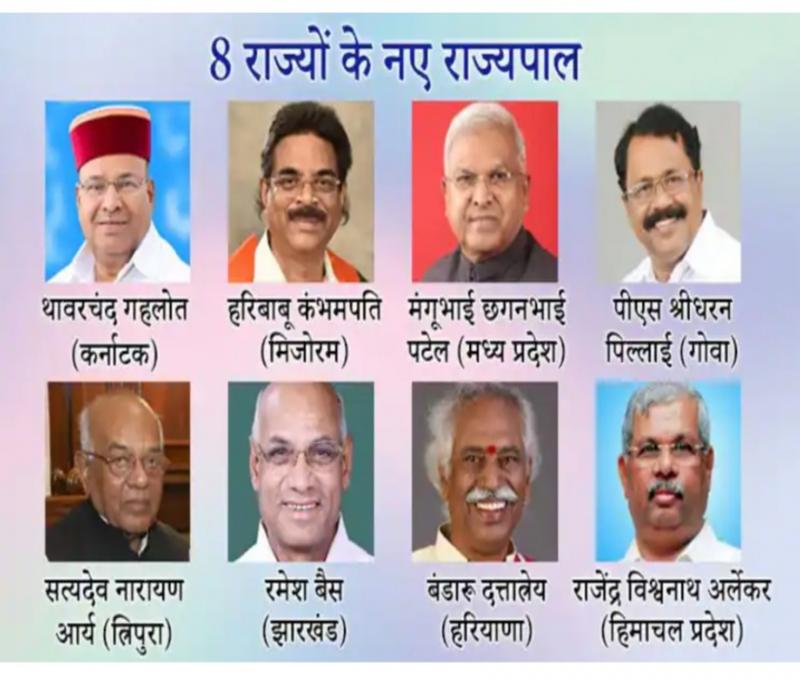 Government of India, Governor, Ramesh Bais, Jharkhand, Mangubhai Chhaganbhai Patel, President Ram Nath Kovind, Thawar Chand, Jyotiraditya Scindia, Khabargali