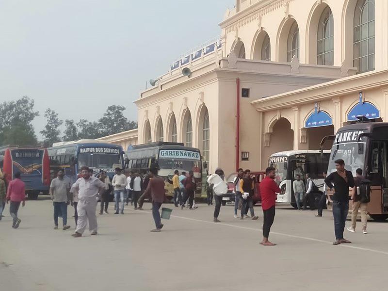 Interstate Bus Terminal, Bhathagaon, Pandri, Traffic, Ring Road, Regional Transport Officer Shailabh Sahu, No Entry Zone, Raipur, Khabargali