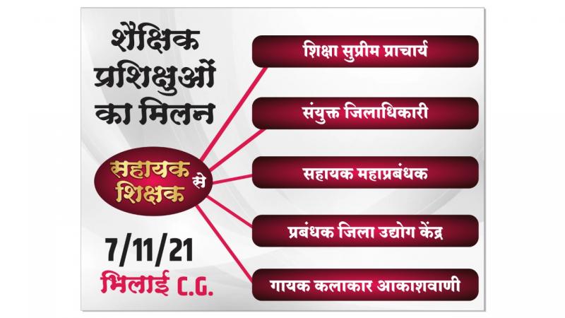 Balaghat BTI, Two Year Residential Educational Training, Joint District Magistrate, Government Bank, Assistant General Manager, Executive Division, District Industries Center Manager, Coordinator, Narayan Singh Thakur, Civic Center Bhilai, Khabargali