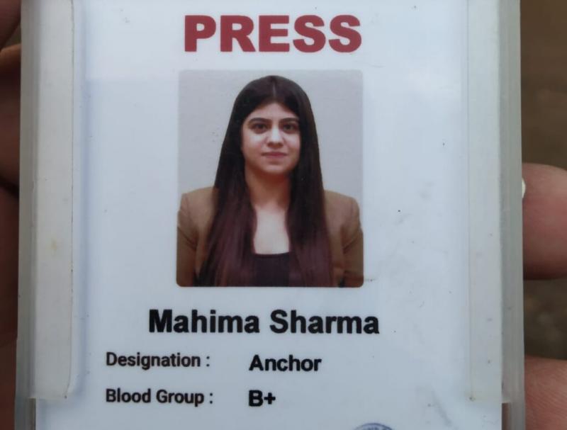 Web Portal , News Anchor , Mahima Sharma , Traumatic death in road accident, Raipur, Khabargali