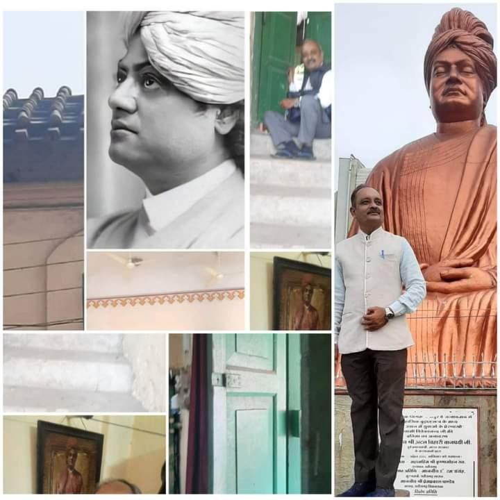 Swami Vivekananda, Narendra, Old Talab De Bhawan, Swami Vivekanand Sarovar, Raipur, Senior Journalist Vasant Veer Upadhyay, Book, Journalist, Journalism and Swami Vivekananda, Chhattisgarh, Khabargali