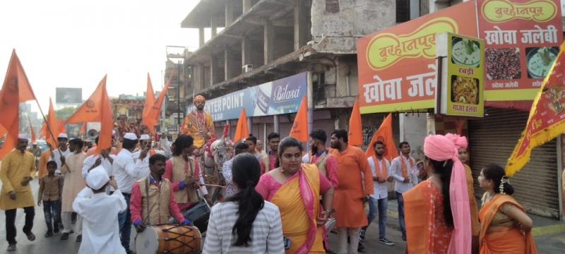 Gudi Padwa New Year, Sarva Marathi Samaj, Raipur, Shri Hanuman Temple, Tatyapara, Lord Shri Ram's procession, Bike Rally, Maharashtra Mandal, Niraj Ingle, Kunbi Samaj, Dilip Gendekar, Swarnakar Samaj, Alka Lele, Hanuman Mandir, Chandrakant Mohdiwale, Khabargali