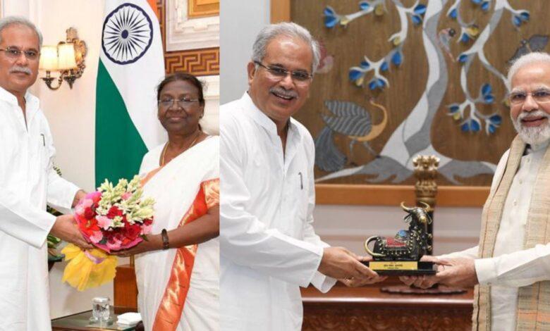 Chhattisgarh Chief Minister Bhupesh Baghel, President Draupadi Murmu on Saturday, Prime Minister Narendra Modi, 75th anniversary of independence, Khabargali