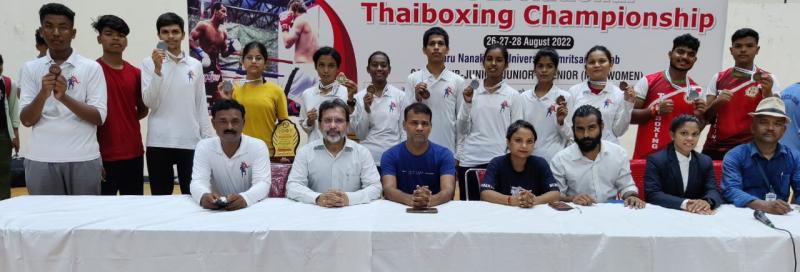 13th National Thai Boxing Championship, Raipur, Mansi Tandi got the first gold, Shivkali of Ambikapur got the first silver, Amritsar, Khabargali