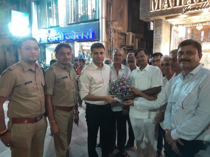 Raipur bullion market, festive season, security arrangements, SSP Prashant Agarwal, Crime Additional SP Abhishek Maheshwari, Additional SP Devcharan Patel, CSP Kotwali Yogesh Sahu, TI.  City Kotwali Upendra Tandon, DSP Traffic Gurjit Singh, Day and Night Vision Cameras, Khabargali