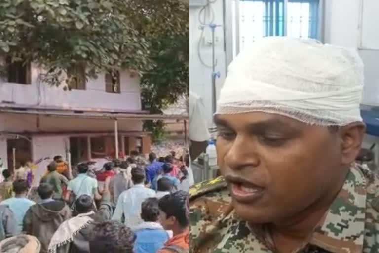 Conversion dispute in Narayanpur, explosive form, fiercely lathi-stoned, SP injured, school and church damaged, SP Sadanand Kumar, Christian, furious mob, Chhattisgarh, News, khabargali