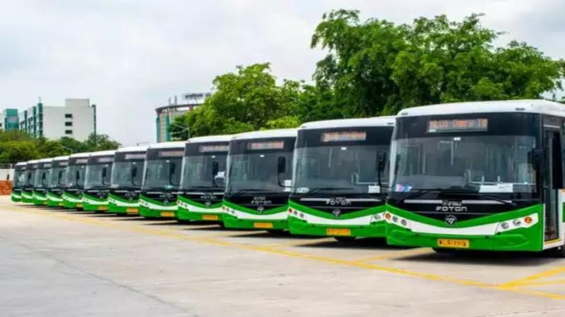 Electronic Bus, Municipal Corporation Mayor Ejaz Dhebar, Raipur Municipal Corporation Transport Limited Royalty Base, Chhattisgarh, Khabargali