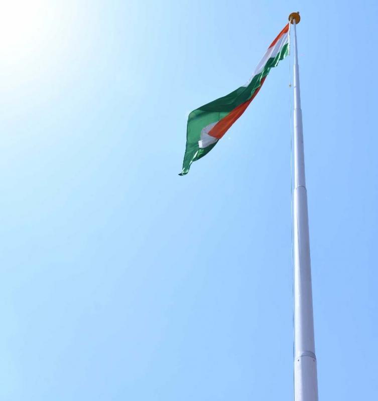 108 feet high tricolor hoisted in Jagannath Puri, Flag Foundation of India, Naveen Jindal, Khabargali