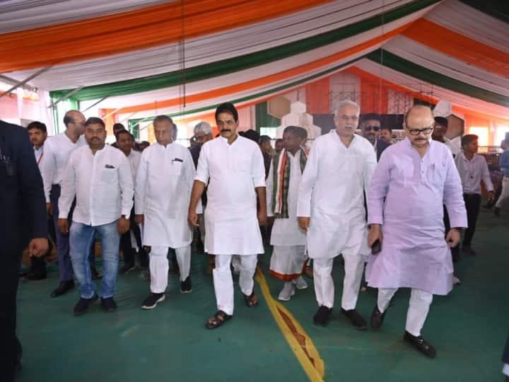 Congress National Convention, National President Mallikarjun Kharge, Rahul Gandhi, Priyanka Gandhi, Sonia Gandhi, Raipur, Chhattisgarh, news, khabargali
