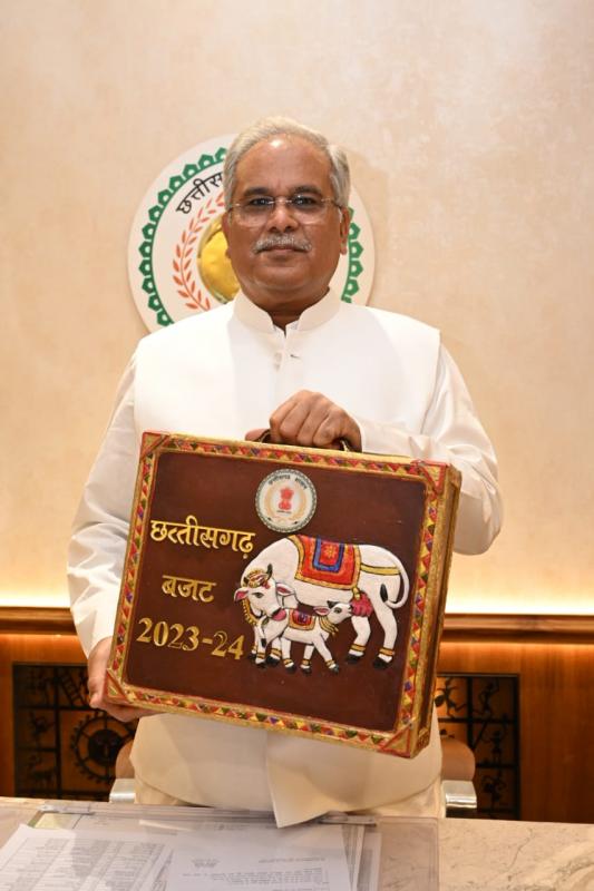 Dung paint, graffiti of Chhattisgarh Mahtari and Kamdhenu inscribed, Bhupesh Budget Bifracas, Chhattisgarh, Khabargali