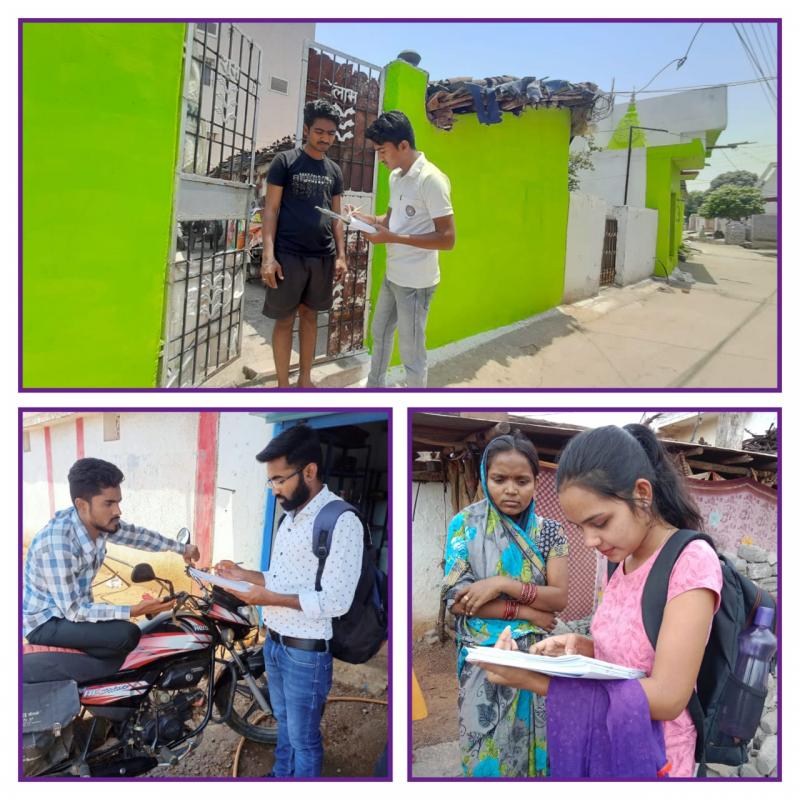 Shankaracharya Technical Campus, Junwani Bhilai, National Service Scheme Unit, Survey of youth not in formal education or regular employment, Village Chikhali, Chhattisgarh, Khabargali