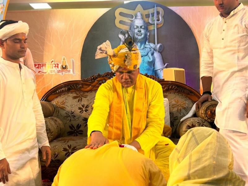 Guru Purnima festival 2023, Maa Raj Rajeshwari, Rawatpura Raipur Ashram, Guru Shri Ravi Shankar Maharaj Shri, Abhishek, disciples took blessings, Chhattisgarh News,khabargali