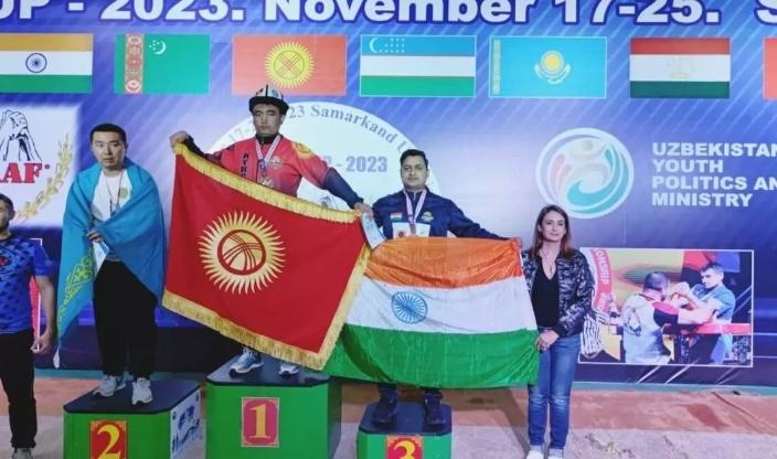 Divyang Shrimant Jha, Para Armwrestling Championship Bronze Medal in Asia Cup, Chhattisgarh, Asia Cup Para Armwrestling Championship in Uzbekistan, Khabargali