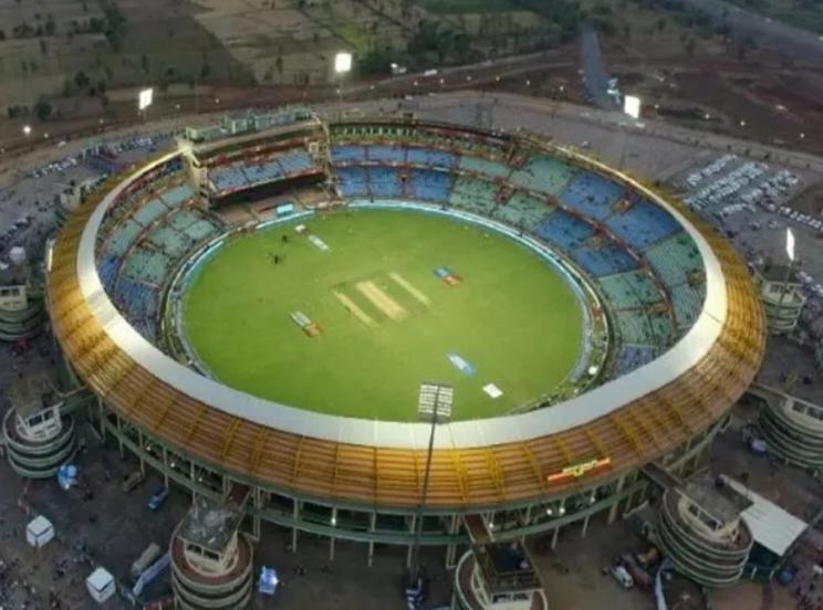 India and Australia T20 match, Shaheed Veernarayan Singh International Cricket Stadium, BCCI, Chhattisgarh Cricket Association, Zubin Shah, Vijay Shah, Tarunesh Parihar, Bhavesh Chandrana, Indian Team, Alok Srivastava, Raipur, Chhattisgarh, Khabargali