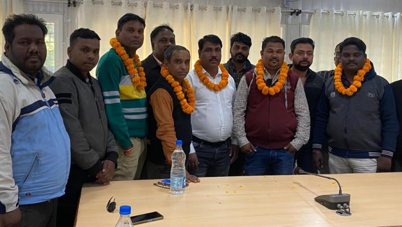 Dadu Manhar became District President of Chhattisgarh Active Journalists Association, Arvind Pandey became General Secretary, Korba, Meeting of Chhattisgarh Active Journalists Association, State President Raj Goswami, State Director and State Secretary Abdul Aslam, Divisional Secretary Arun Naidu, Chhattisgarh, Khabargali.