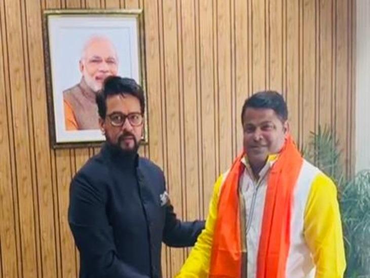 Tarunesh Parihar, capital Raipur, entered Bharatiya Janata Party, Union Sports and Youth Ministry Minister and former BCCI President Anurag Thakur, membership of Bharatiya Janata Party, member of Board for Veteran Cricket in India, Chhattisgarh, Khabargali