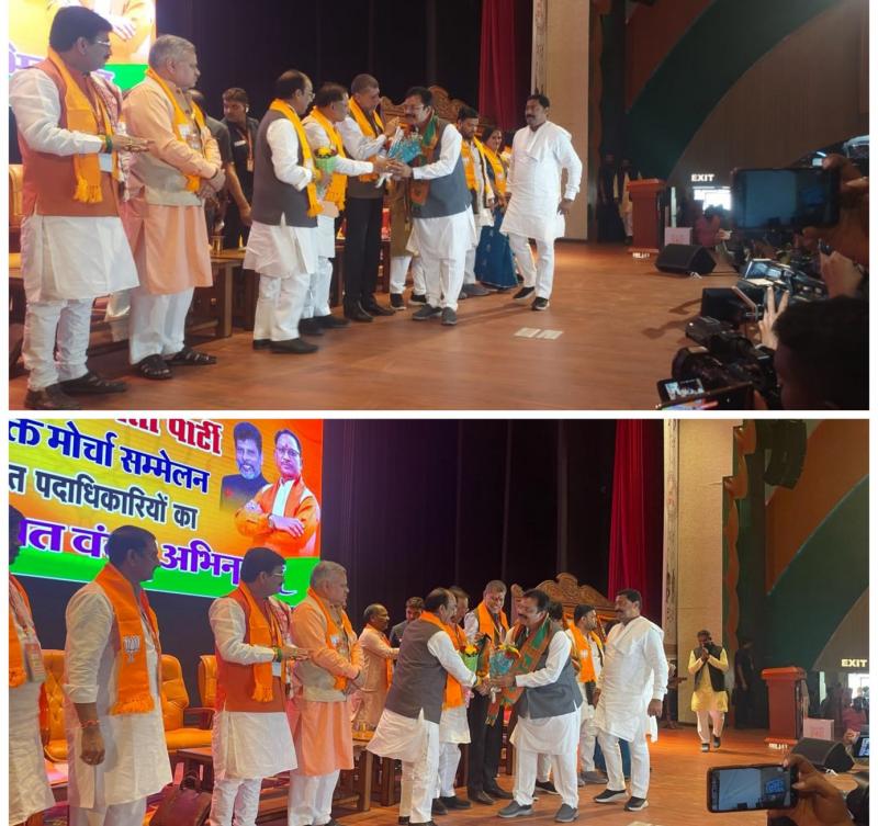 Another blow to Congress...Bilaspur District President now in BJP, Arun Singh Chauhan, Chhattisgarh, Khabargali
