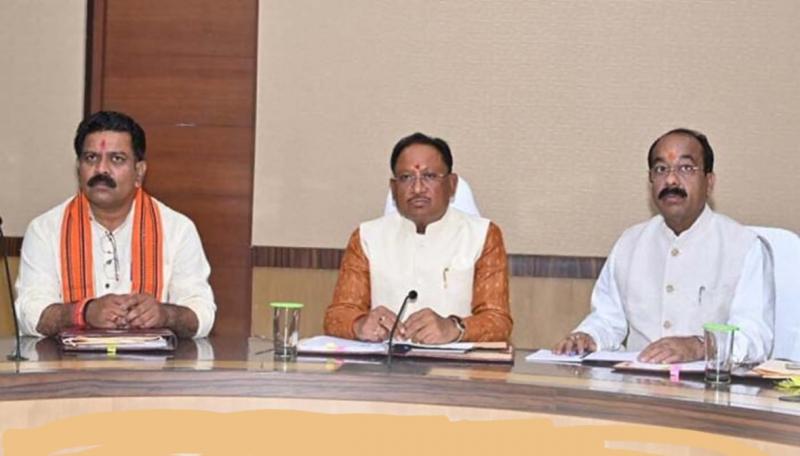 16 important decisions were taken in the cabinet meeting chaired by Chief Minister Vishnu Dev Sai, compassionate appointment, battery operated vehicles, honorarium to MISA prisoners, NIA, SIA, Chhattisgarh, Khabargali.