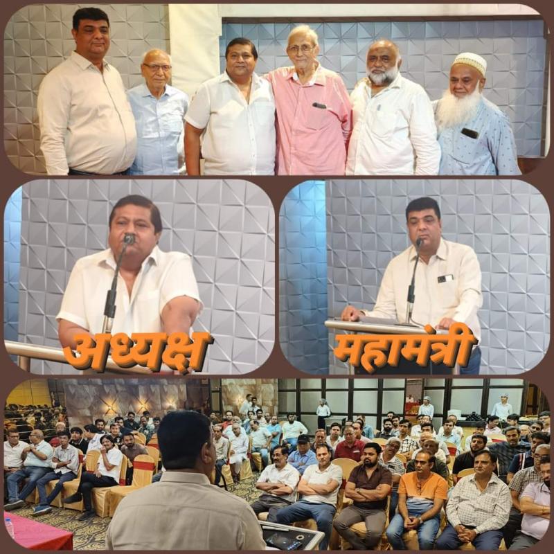 Taral Modi Rajesh Vaswani became President and General Secretary of Malviya Road Sharda Chowk Business Association, Raipur, Chhattisgarh, Khabargali