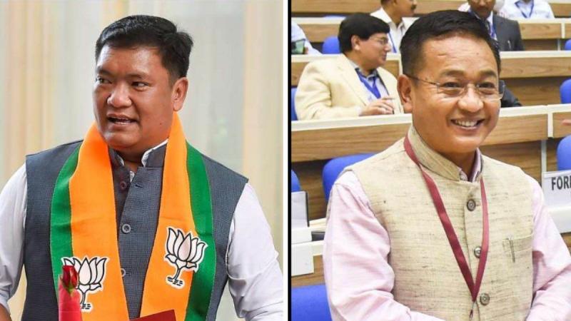 BJP government in Arunachal Pradesh, Sikkim Krantikari Morcha in Sikkim, SKM got a huge majority, Congress did not open its account, Khabargali