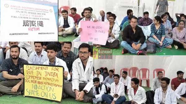 Junior doctors of Raipur go on strike, OPD services of Ambedkar Hospital halted, protest expressed in Kolkata rape murder case, Association President Dharmendra Kumar Singh and General Secretary Naveen Kumar Kothari, Raipur, Chhattisgarh, Khabargali