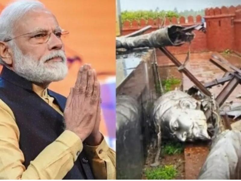 PM Modi spoke for the first time on the matter of the fall of Shivaji's statue; I bow my head at the feet of Shivaji Maharaj and apologise, Khabargali