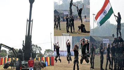 A military exhibition will be organized at the Science College grounds in Raipur, many equipment including the battle tank T-90 will be displayed... Cg news latest news Raipur news khabargli 