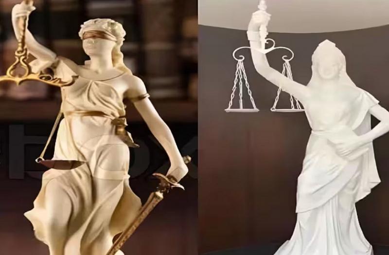 The blindfold was removed from the eyes of the Goddess of Justice and the sword was removed from her hand, what is their meaning, know the history, Supreme Court, Khabargali