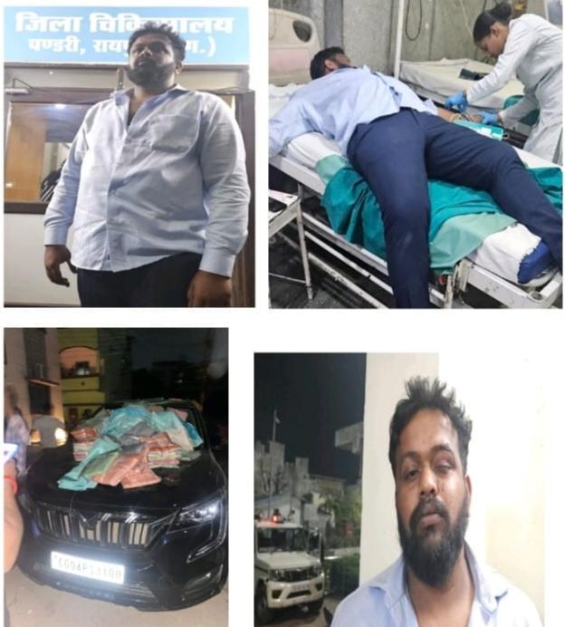 Municipal body elections, brother-in-law of Congress candidate in Netaji Subhash Chandra Bose ward, Rakesh Dhotre accused the supporters of BJP candidate of hooliganism.... The matter reached the police station, Rakesh Dhotre and his nephew Anna Dhotre were medically examined, claim of serious injury, Raipur, Khabargali,