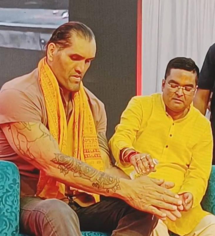 WWE legend The Great Khali reached Bhilai, appealed to the youth to stay away from drugs cg News Raipur news hindi News latest news khabargli 