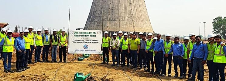 Adani Power Raigarh's green initiative on World Environment Day: Target of planting 80 thousand saplings, campaign started with planting of 500 saplings in the plant premises of Raigarh Distribution of jute bags to reduce and encourage plastic pollution, Chhattisgarh, Khabargali