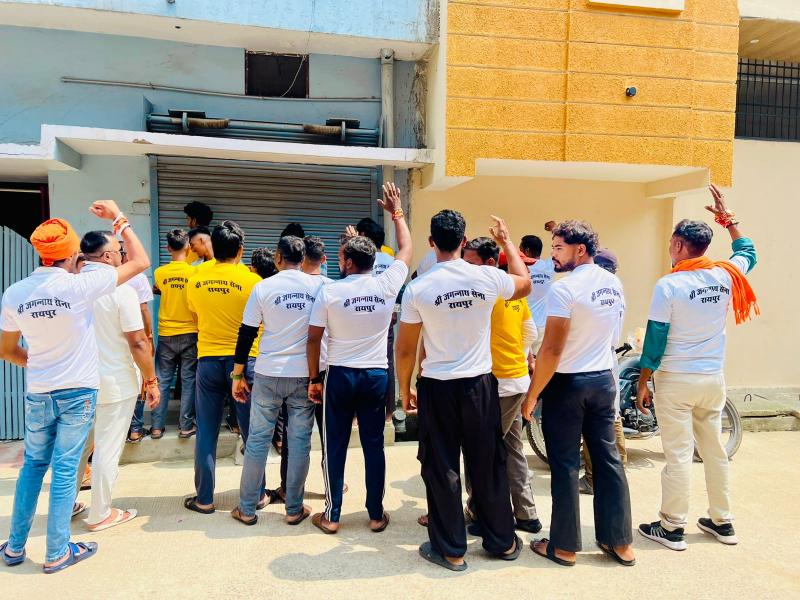 Historical initiative towards stopping religious conversion under the guidance of Purandar Mishra, initiative of Uttar MLA – firm step towards Sanatan awakening"... Shri Jagannath Sena's city tour and religious awakening campaign, Raipur, Chhattisgarh, Khabargali