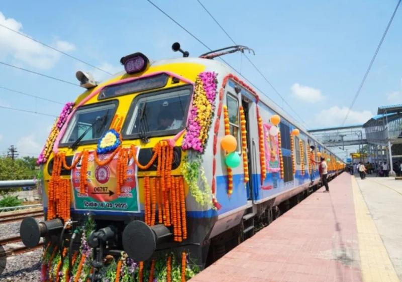 Rajim-Raipur new MEMU train service inaugurated, CM Sai and many other leaders flagged off Chhattisgarh News hindi news latest News khabargali 