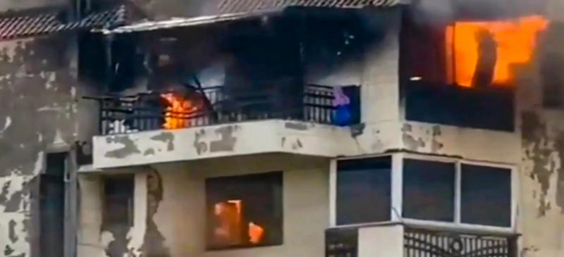 Congress leader dies after penthouse catches fire due to Akhand Jyoti hindi News big news latest News khabargali 