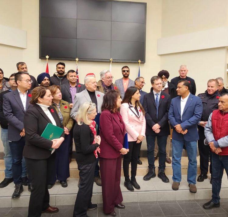 Technological solutions to economic challenges, Canadian Hindu community gives new approach, gives perfect answer to Trump's economic challenges, Anurag Srivastava, native of Raipur, Chhattisgarh, Hindu Heritage Month, MP Seema Akan, representative of Foreign Minister Anita Anand, MPP Effie Trentinopolis, Mayor Rob Burton, Council member Nav Nanda, Raipur, Oakville, Khabargali