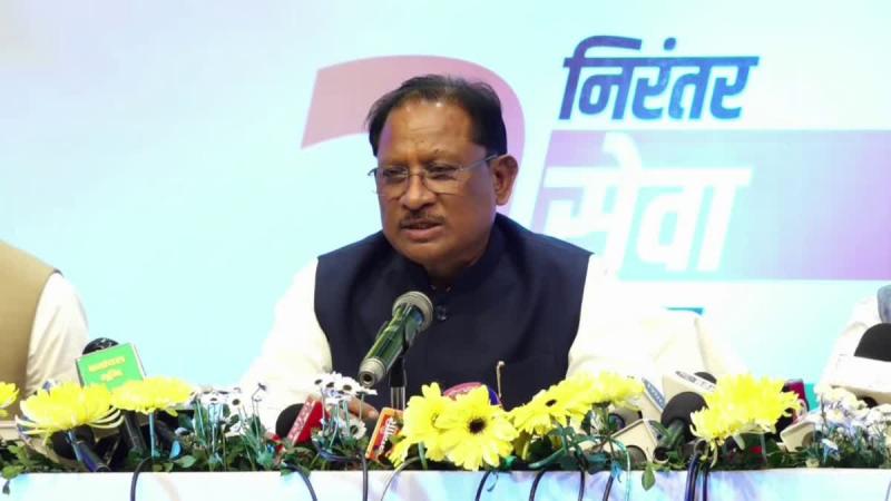 Chief Minister Sai completes two years in office, lists government's achievements one by one, Chhattisgarh, Khabargali