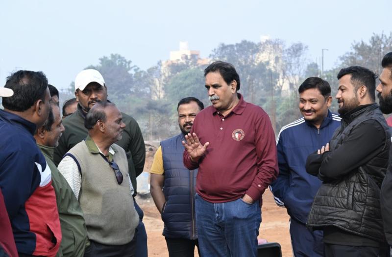 "No delay will be tolerated in the construction of this temple of education; children will study in the new building from the 2026 session," said Rajesh Munat, MLA from Raipur West and former cabinet minister, at the under-construction Government New College behind Ram Darbar in Kota, Raipur, Chhattisgarh.  Khabargali