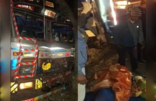 सूरजपुर मार्ग पर श्रद्धालुओं से भरी बस का दिल दहला देने वाला अंत, एक की मौत खबरगली A bus full of devotees on the Surajpur road met a heartbreaking end, one died. Hindi News latest news khabargali 