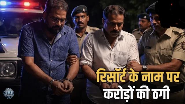 Fraud of Rs 3.15 crore in the name of resort in Kanha Kisli, two accused arrested from Raipur on court orders, Pani Consultant, Deependra Pani and Kusmakar Bhosale, businessman Vikas Chandel, Bilaspur, Chhattisgarh, Khabargali