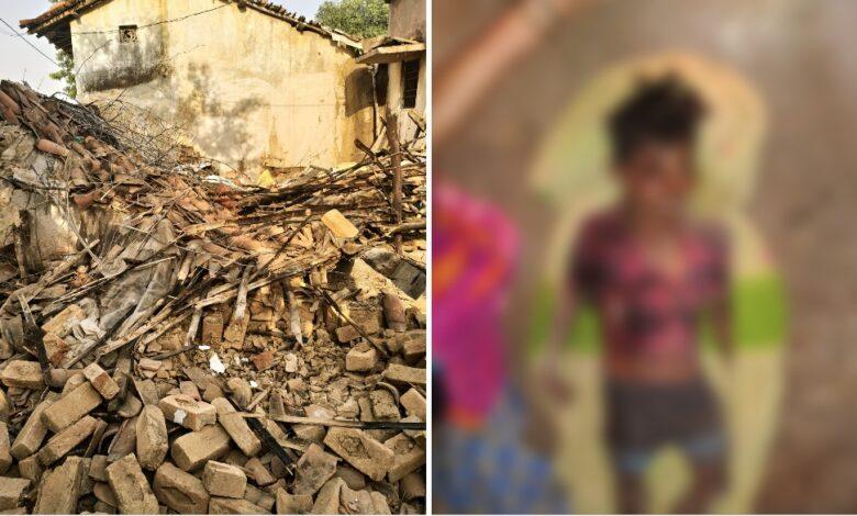 A dilapidated house collapses, resulting in the tragic death of a 10-year-old child. Bilaspur hindi news big news khabargali 