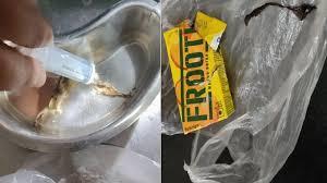 Lizard-like remains found in Frooti pouch; girl falls ill and is hospitalized. dhamtari hindi news big news khabargali 