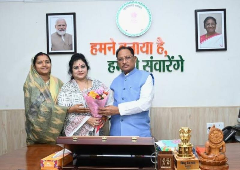 New wave of women empowerment in Chhattisgarh: Women Commission Chairperson Mamta Sahu held an important meeting with CM Vishnudev Sai, Women and Child Development Minister Smt. Laxmi Rajwade, Khabargali