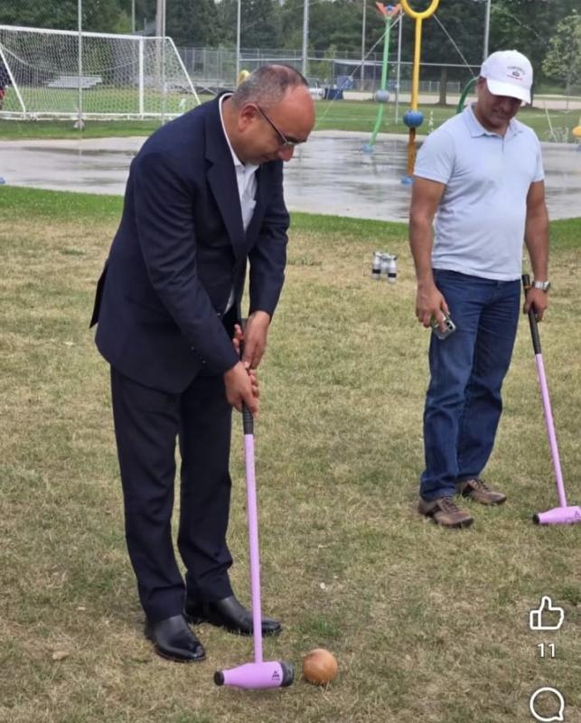 Woodball's grand event in Canada: The community fest held at Caledon East Park spread the magic of this unique sport!, Caledon, Woodball Association of Canada President Jagdeep Sachcha and Vice President Anurag Srivastava, Khabargali